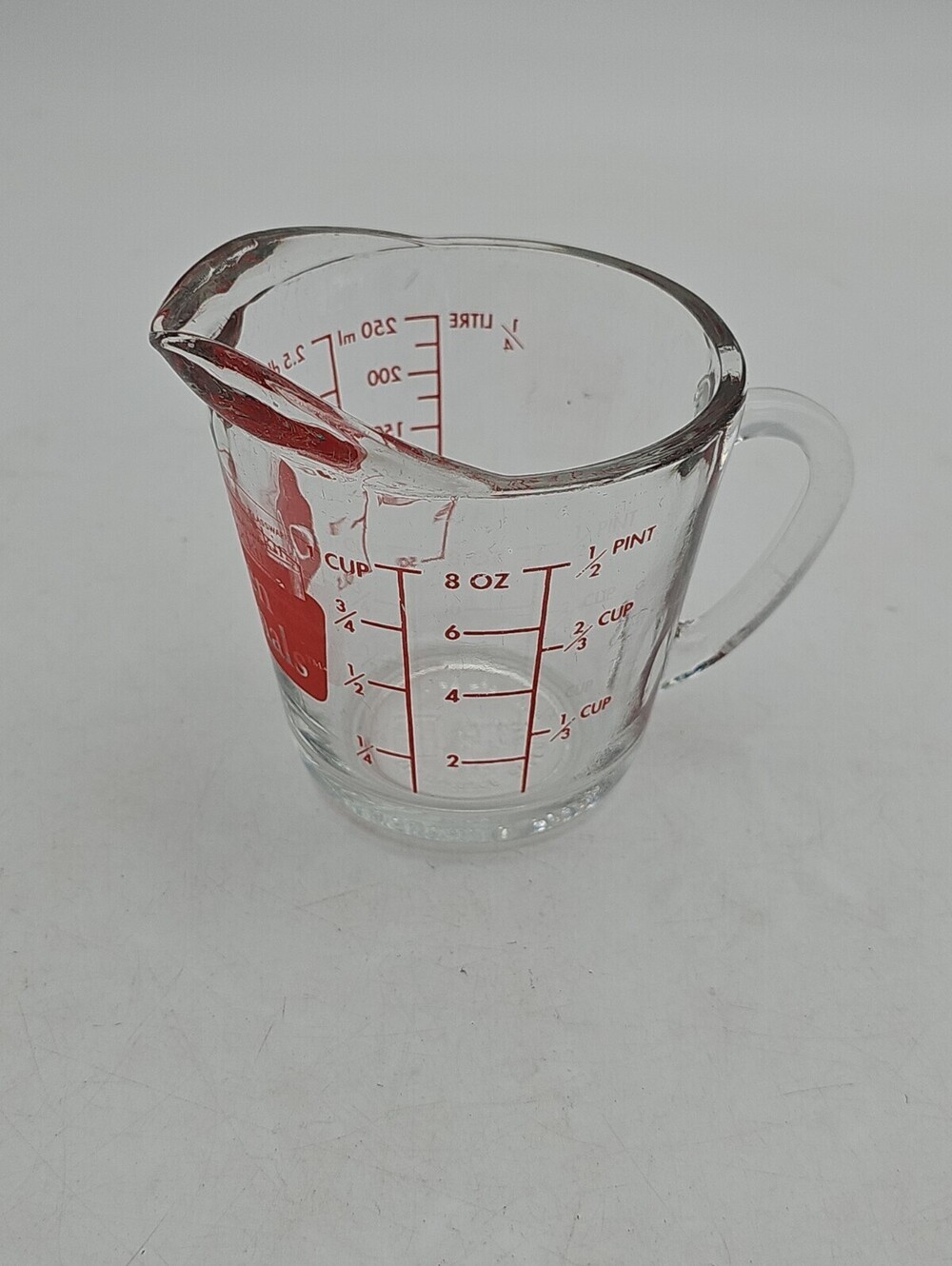 ntage Anchor Hocking Oven Originals 1-Cup (8 oz) Glass Measuring Cup